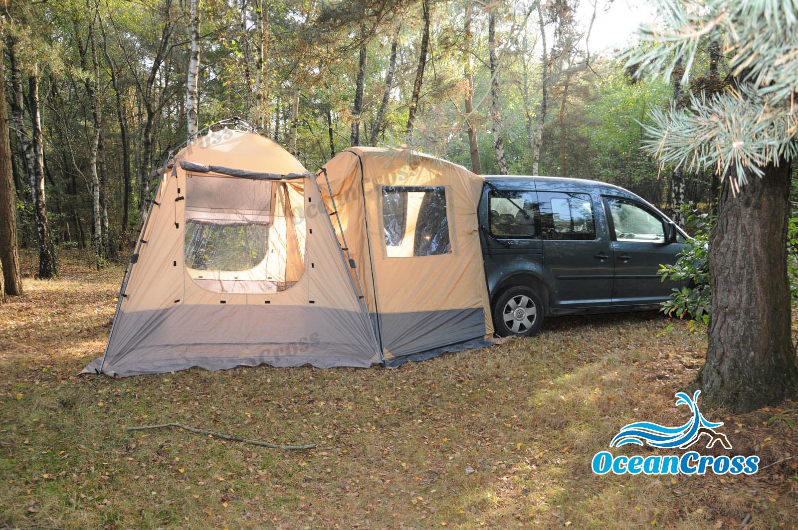 Heckzelt Autozelt passend für VW Caddy 5, Ford Connect 3 - Camping Outdoor  Zelt 